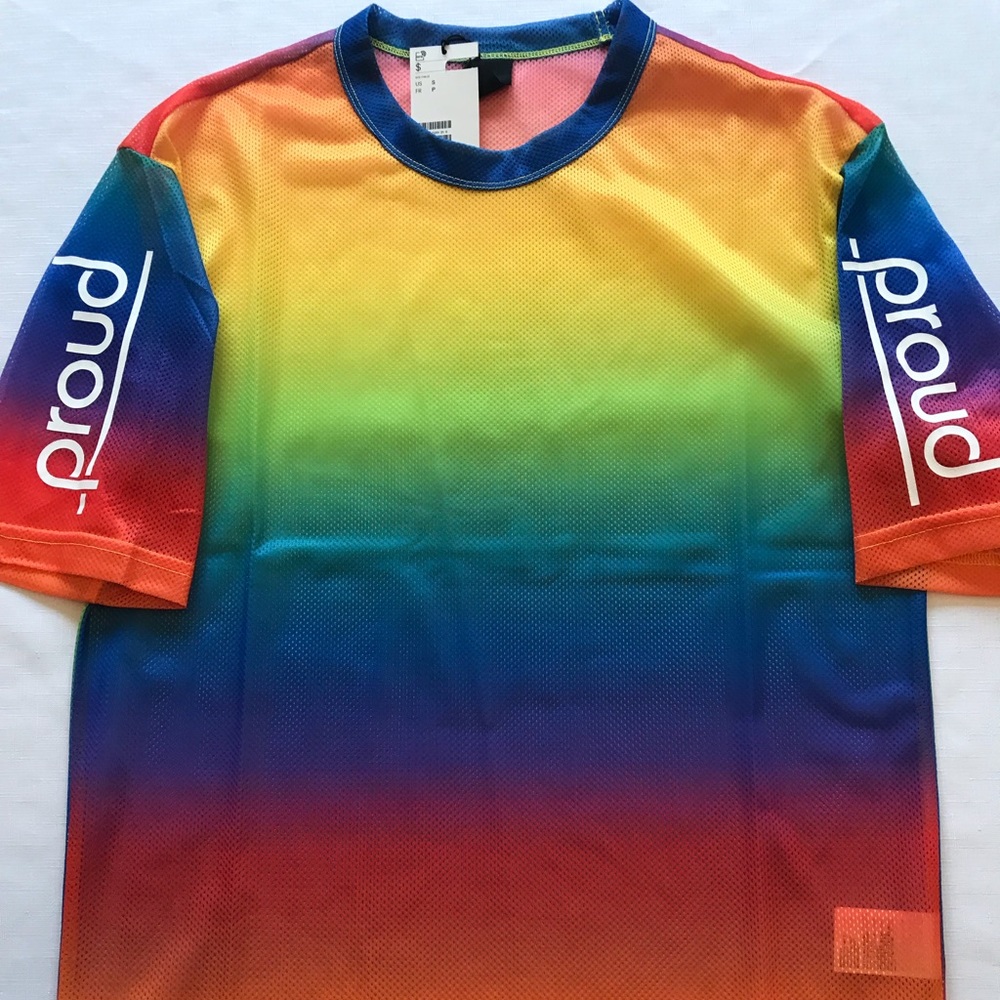 Gay PRIDE Mesh T-shirts XS, S, M, L NWT